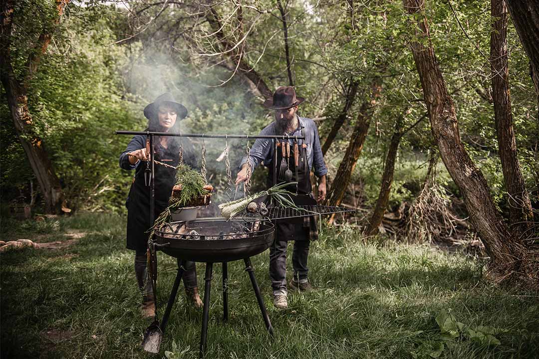 How to Set Up and Use a Cowboy Fire Pit Grill Safely